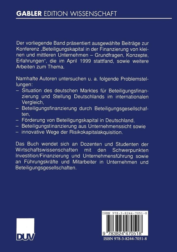 Weitere Ansicht: Beteiligungskapital in der Unternehmensfinanzierung