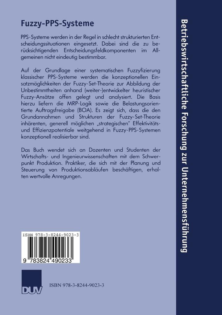 Weitere Ansicht: Fuzzy-PPS-Systeme | Frank Keuper
