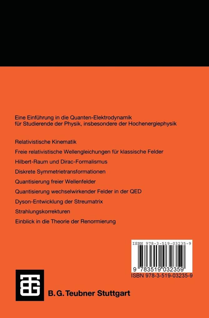 Weitere Ansicht: Einführung in die Quanten-Elektrodynamik | Frank Krüger, Gabriele Köpp