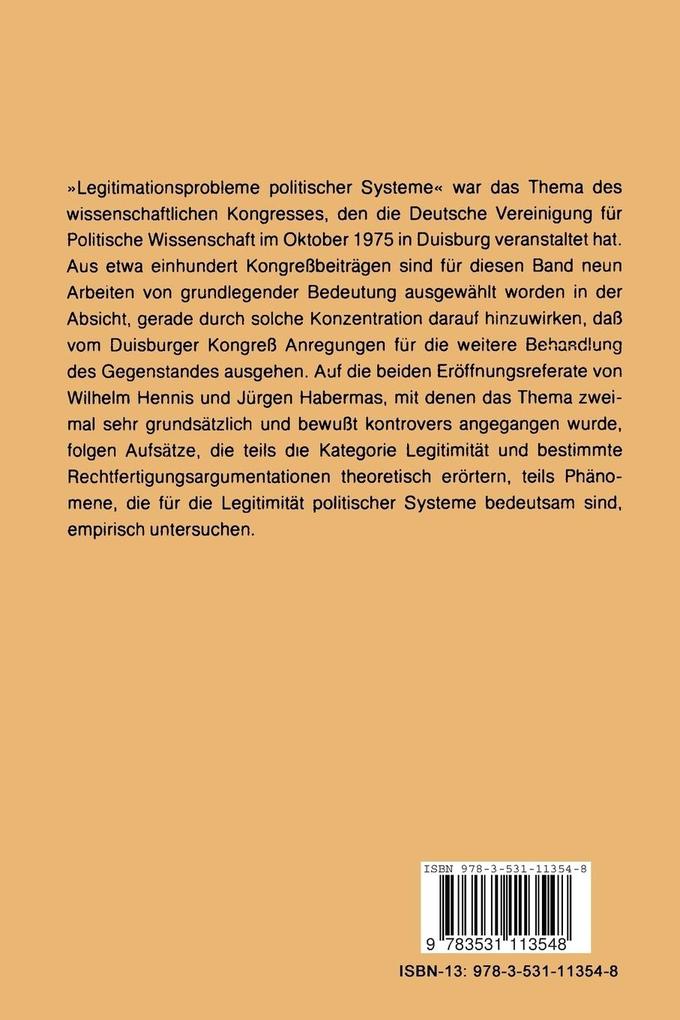 Weitere Ansicht: Legitimationsprobleme politischer Systeme