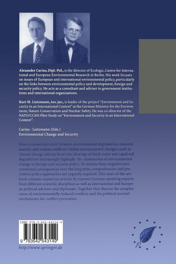 Weitere Ansicht: Environmental Change and Security | J. Trittin