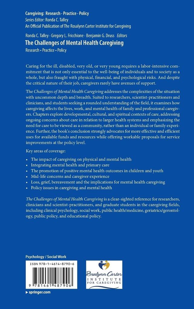 Weitere Ansicht: The Challenges of Mental Health Caregiving