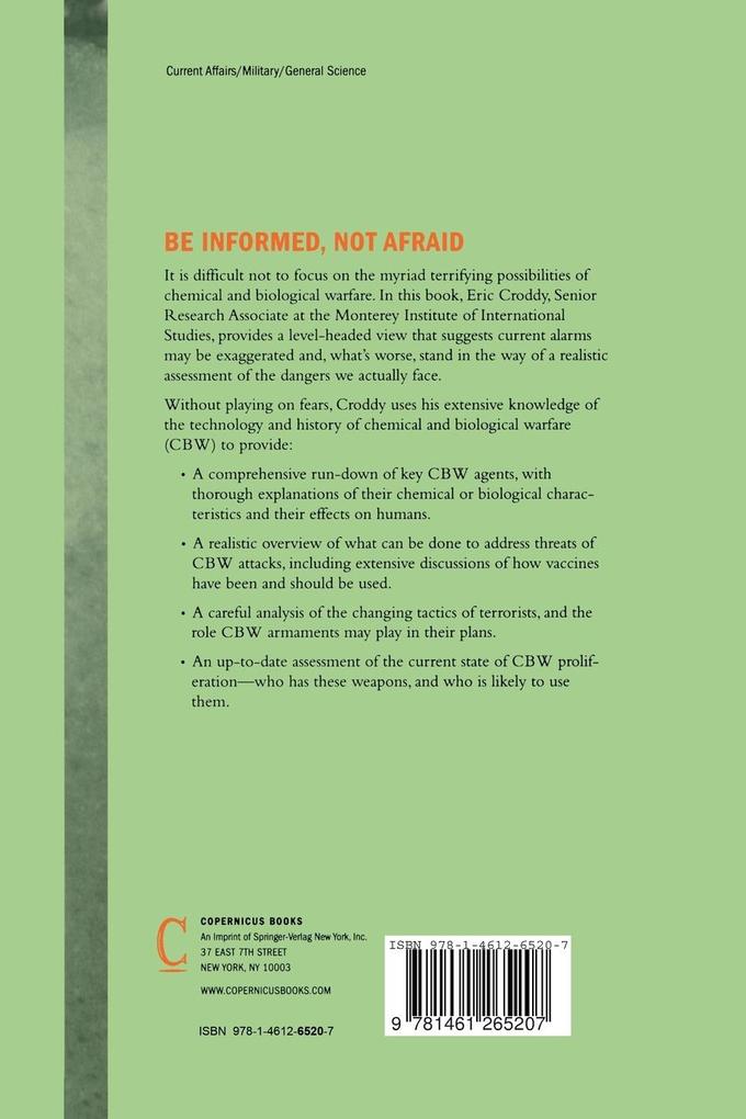 Weitere Ansicht: Chemical and Biological Warfare | Eric Croddy