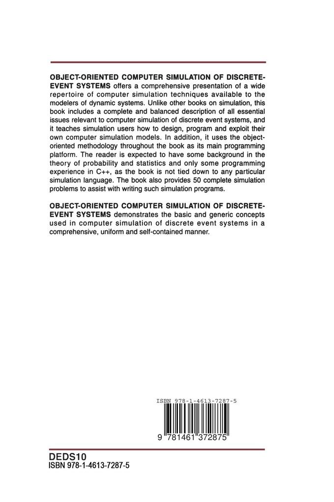 Weitere Ansicht: Object-Oriented Computer Simulation of Discrete-Event Systems | Jerzy Tyszer