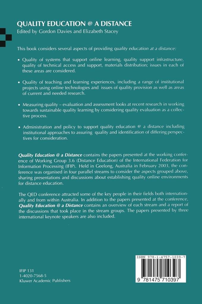 Weitere Ansicht: Quality Education @ a Distance