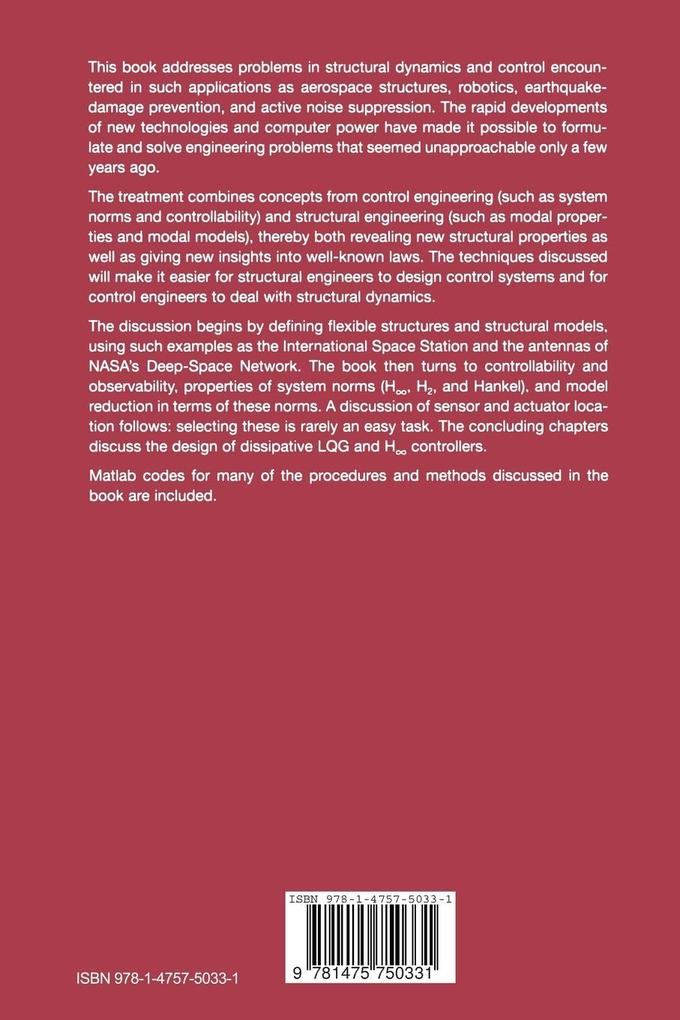 Weitere Ansicht: Dynamics and Control of Structures | Wodek K. Gawronski