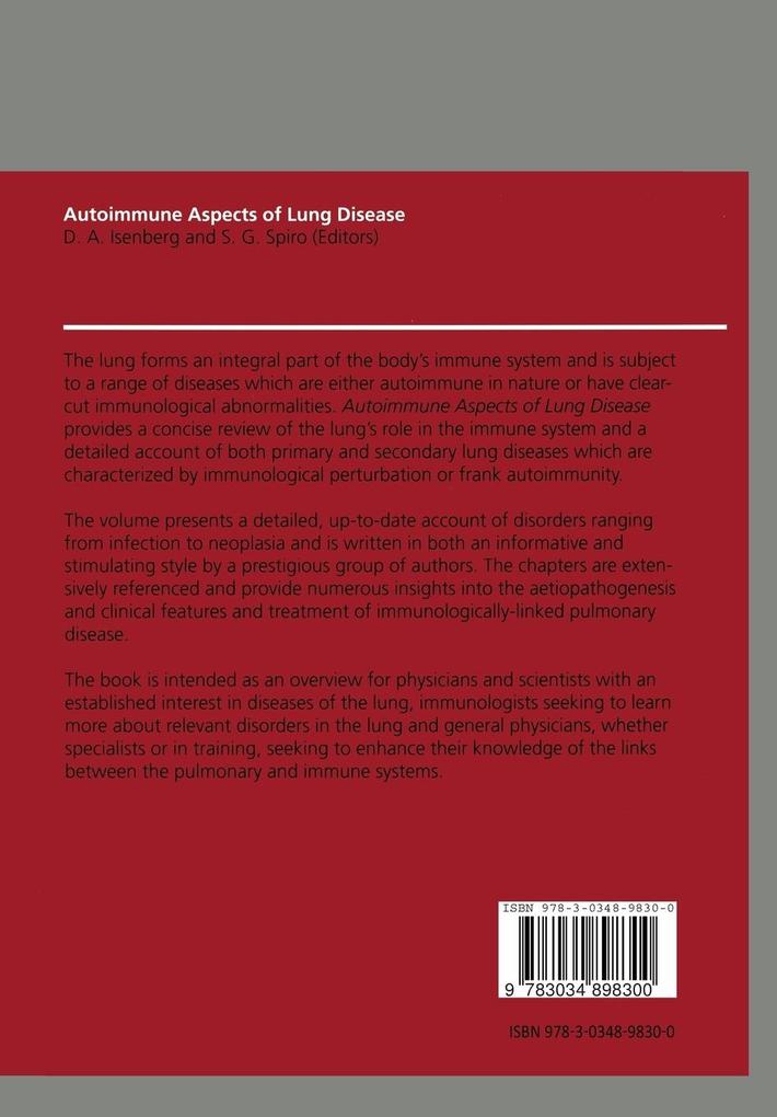 Weitere Ansicht: Autoimmune Aspects of Lung Disease