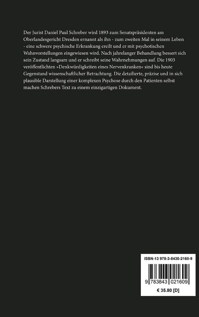 Weitere Ansicht: Denkwürdigkeiten eines Nervenkranken | Daniel Paul Schreber
