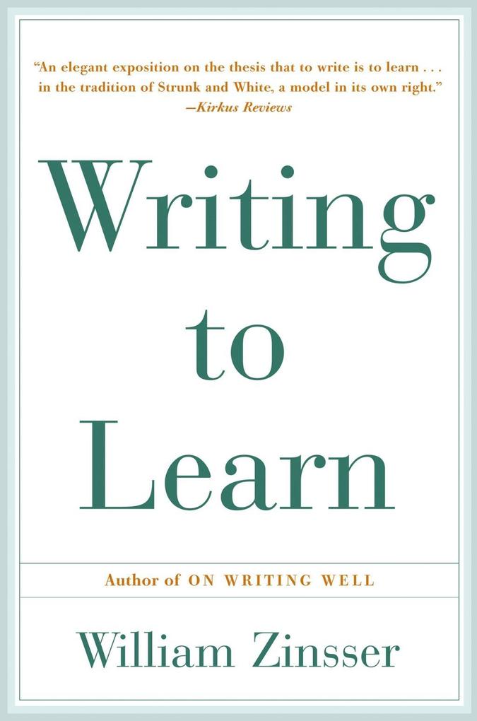 Produktbild: Writing to Learn | William Zinsser