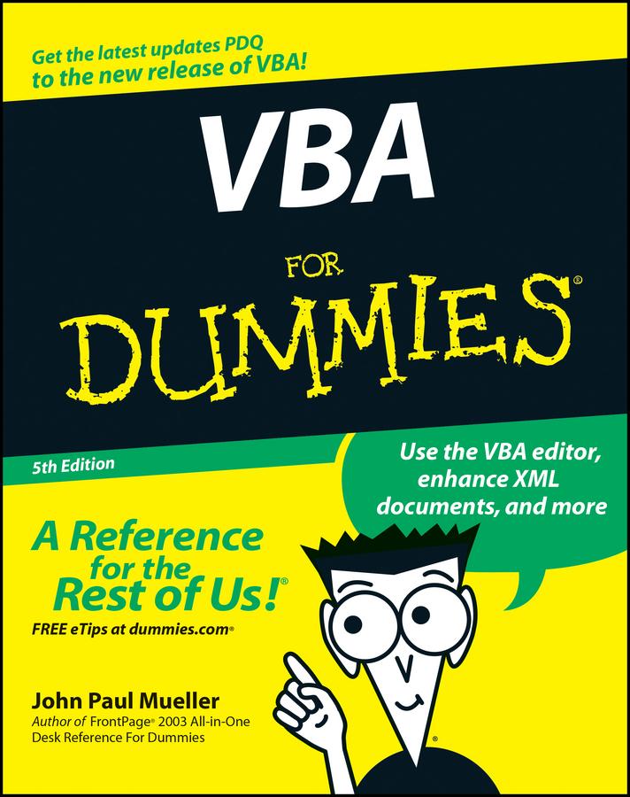 Produktbild: VBA For Dummies | John Paul Mueller