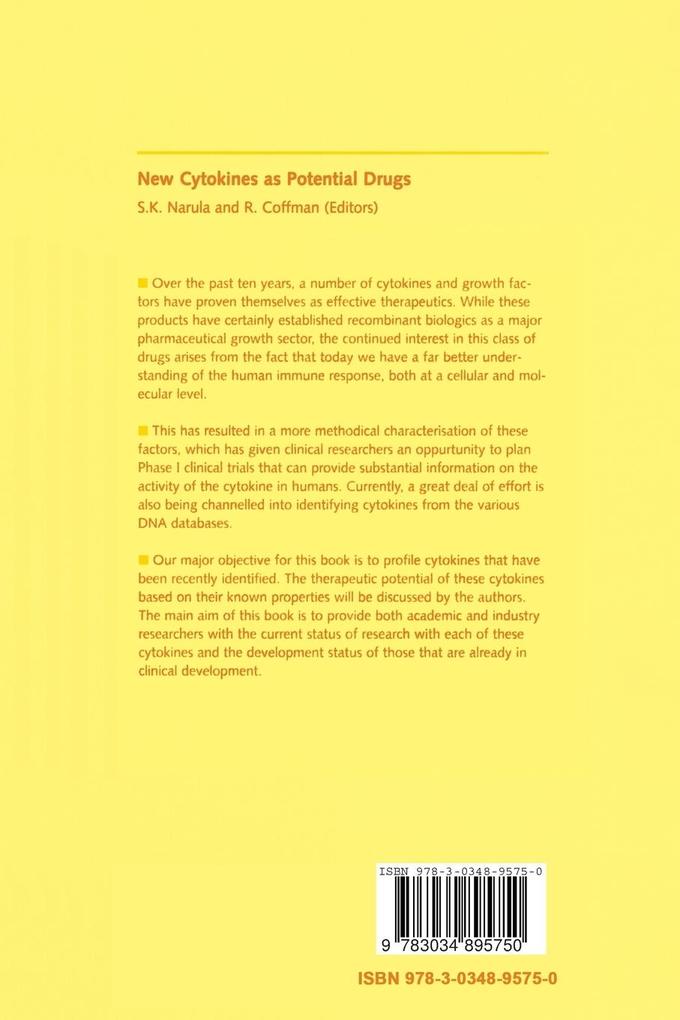 Weitere Ansicht: New Cytokines as Potential Drugs