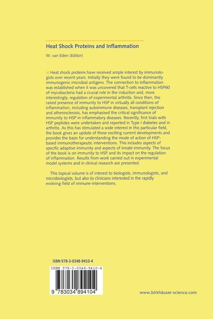 Weitere Ansicht: Heat Shock Proteins and Inflammation