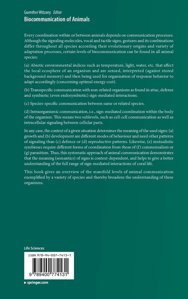 Weitere Ansicht: Biocommunication of Animals