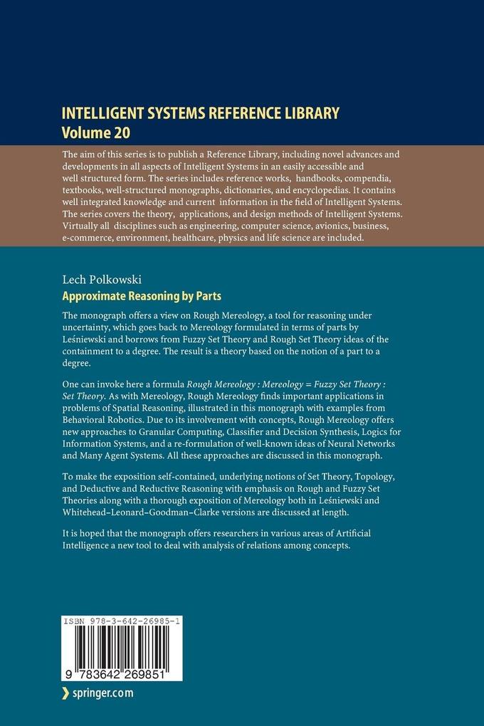 Weitere Ansicht: Approximate Reasoning by Parts | Lech Polkowski