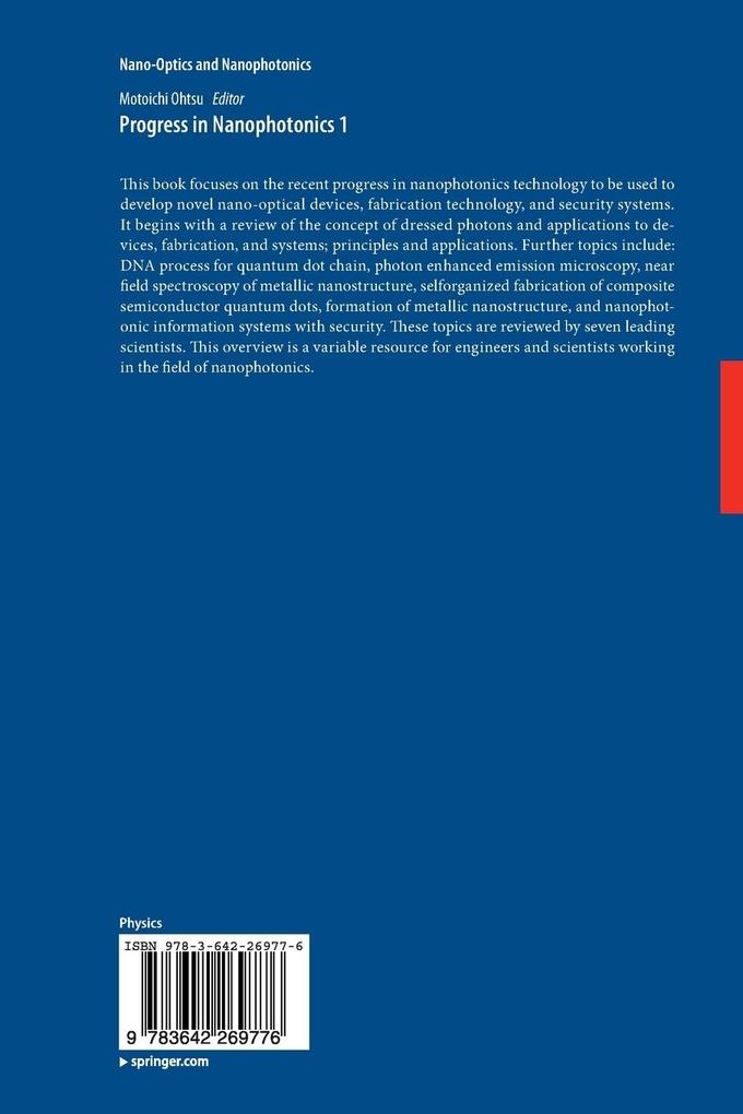 Weitere Ansicht: Progress in Nanophotonics 1