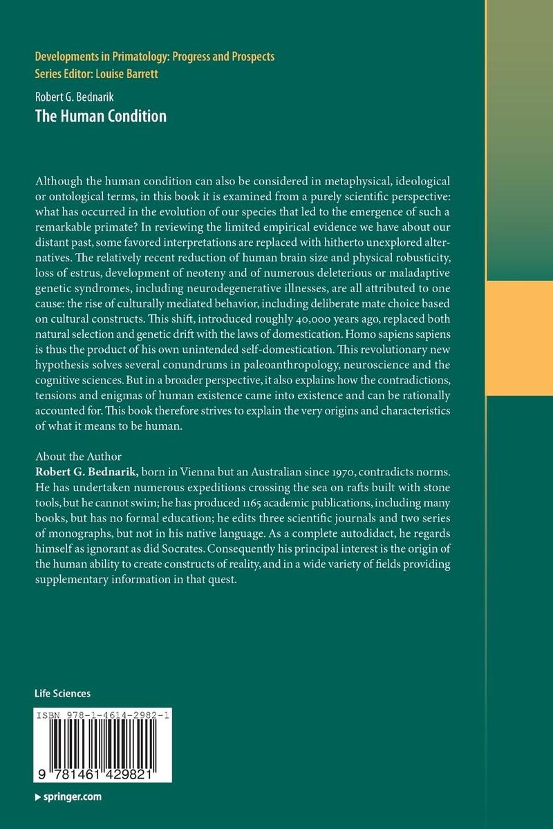Weitere Ansicht: The Human Condition | Robert G. Bednarik