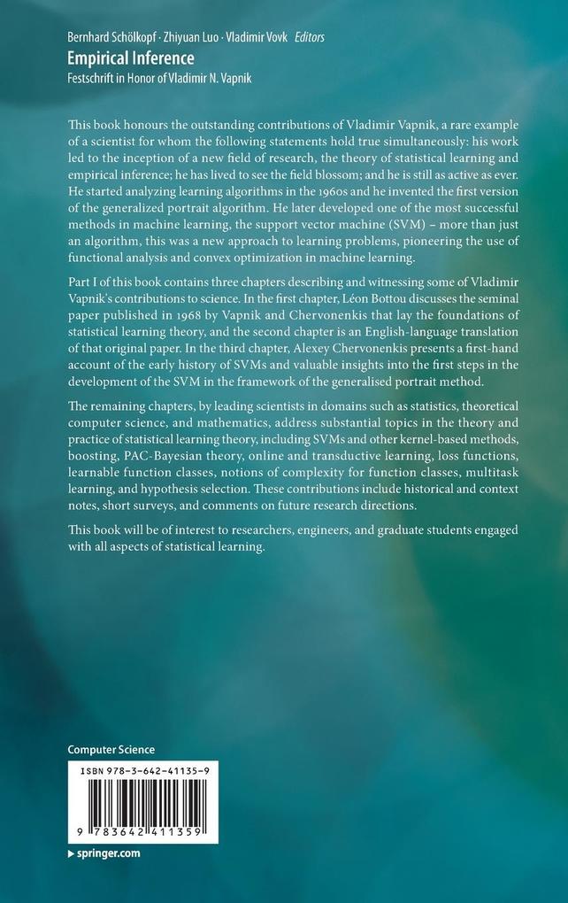 Weitere Ansicht: Empirical Inference