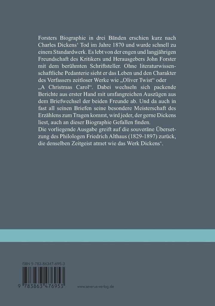 Weitere Ansicht: Mein Freund Charles Dickens. Erster Band | John Forster