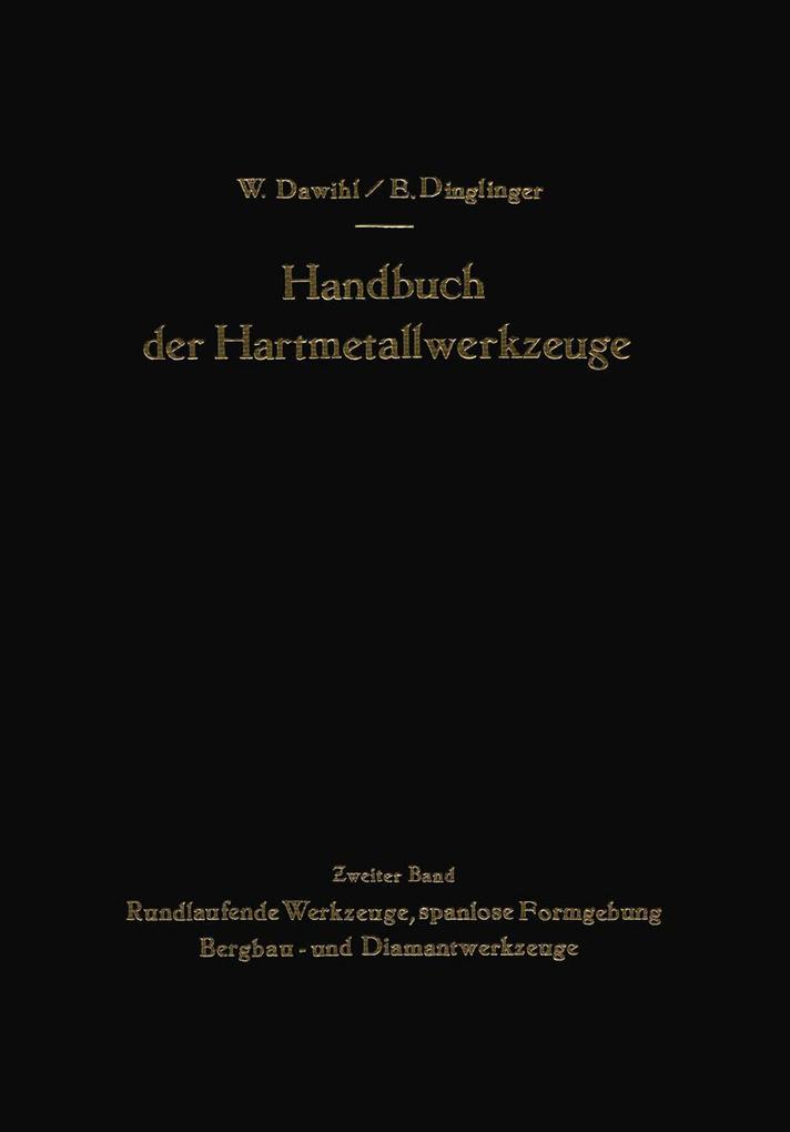 Produktbild: Handbuch der Hartmetallwerkzeuge
