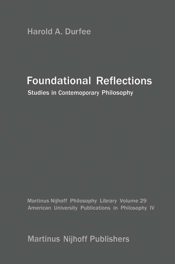 Produktbild: Foundational Reflections | H. A. Durfee