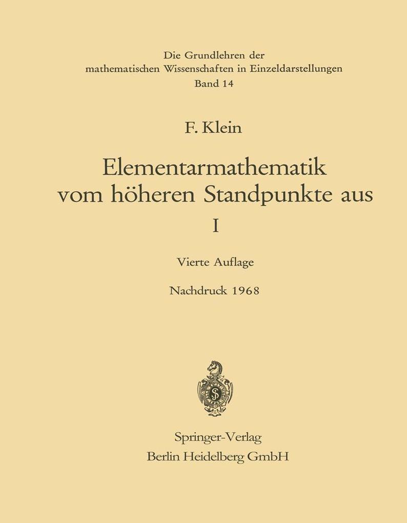 Elementarmathematik vom Höheren Standpunkte aus, I.pdf