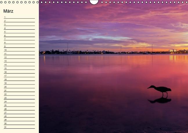 Weitere Ansicht: Immerwährender Geburtstagskalender - Beautiful Sunsets (Wandkalender immerwährend DIN A3 quer) | Melanie Viola