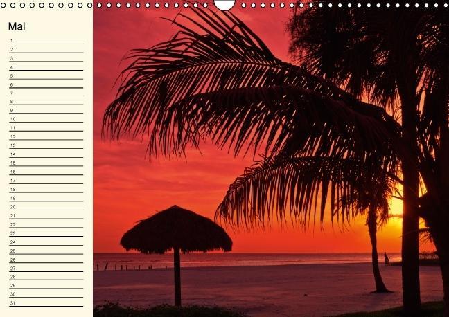 Weitere Ansicht: Immerwährender Geburtstagskalender - Beautiful Sunsets (Wandkalender immerwährend DIN A3 quer) | Melanie Viola