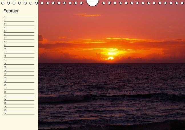 Weitere Ansicht: Immerwährender Geburtstagskalender - Beautiful Sunsets (Wandkalender immerwährend DIN A4 quer) | Melanie Viola