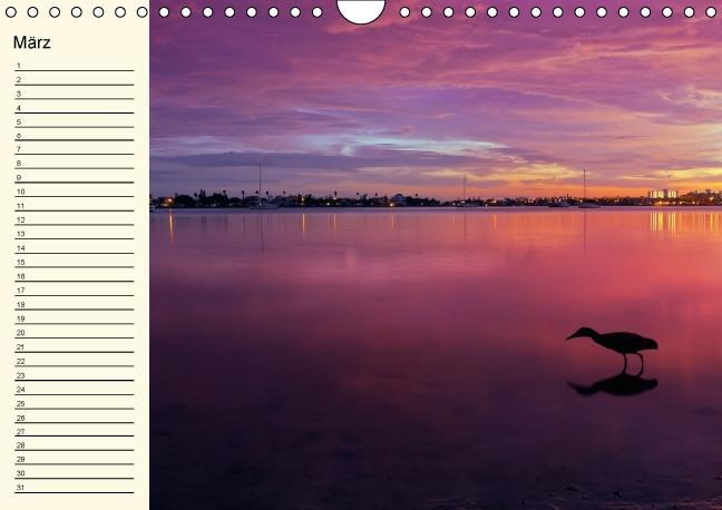 Weitere Ansicht: Immerwährender Geburtstagskalender - Beautiful Sunsets (Wandkalender immerwährend DIN A4 quer) | Melanie Viola