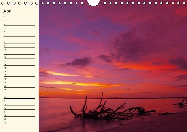 Weitere Ansicht: Immerwährender Geburtstagskalender - Beautiful Sunsets (Wandkalender immerwährend DIN A4 quer) | Melanie Viola