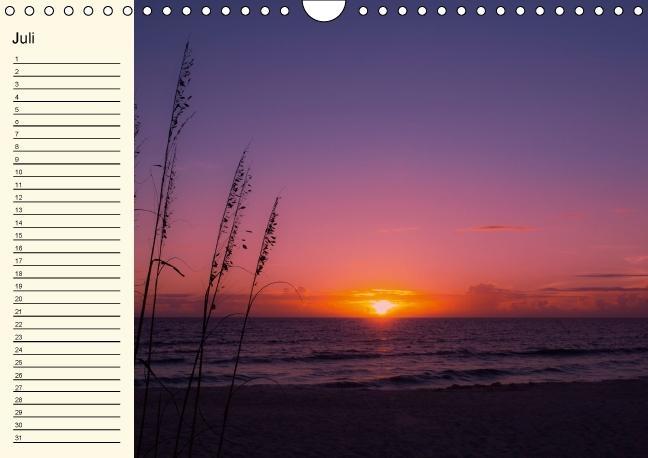 Weitere Ansicht: Immerwährender Geburtstagskalender - Beautiful Sunsets (Wandkalender immerwährend DIN A4 quer) | Melanie Viola