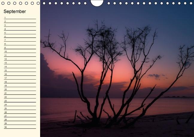 Weitere Ansicht: Immerwährender Geburtstagskalender - Beautiful Sunsets (Wandkalender immerwährend DIN A4 quer) | Melanie Viola