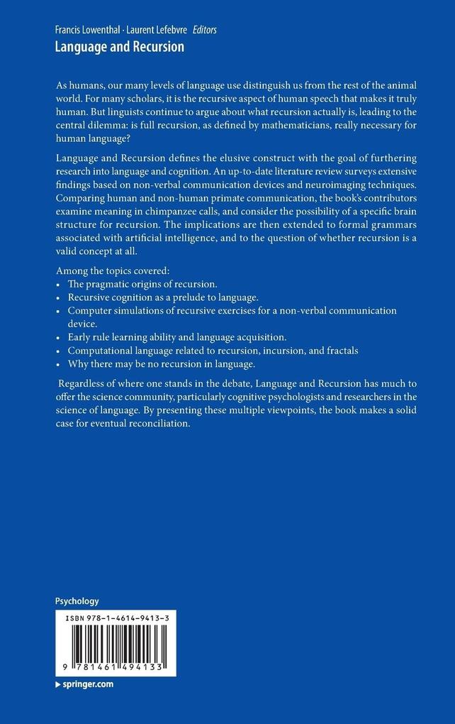 Weitere Ansicht: Language and Recursion