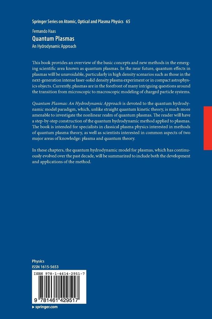 Weitere Ansicht: Quantum Plasmas | Fernando Haas