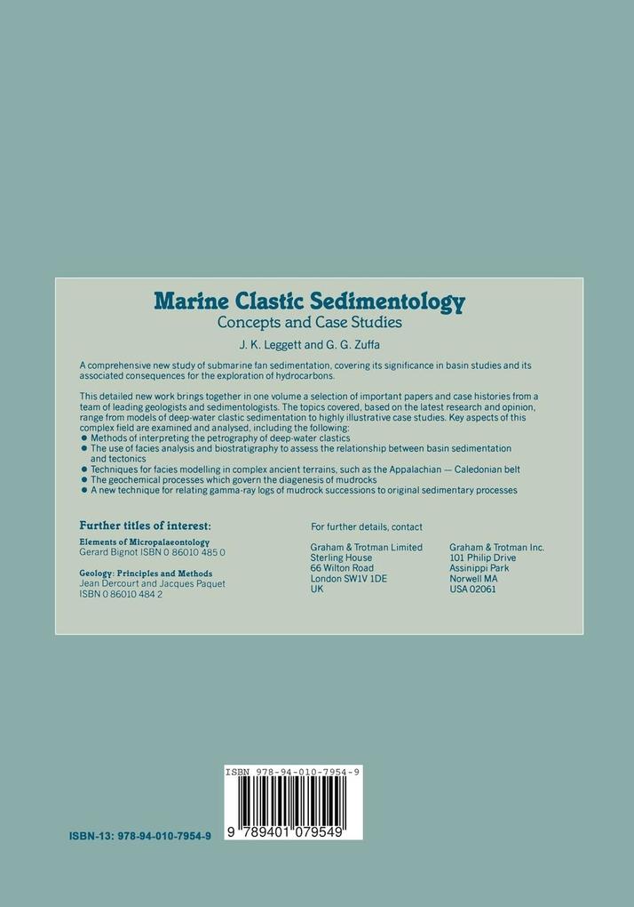 Weitere Ansicht: Marine Clastic Sedimentology