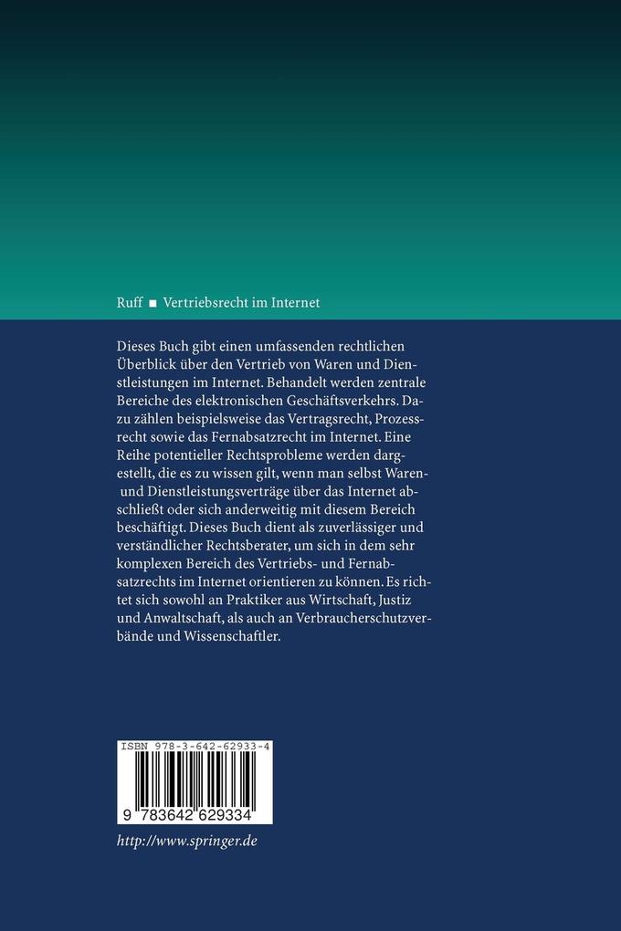 Weitere Ansicht: Vertriebsrecht im Internet | Andreas Ruff