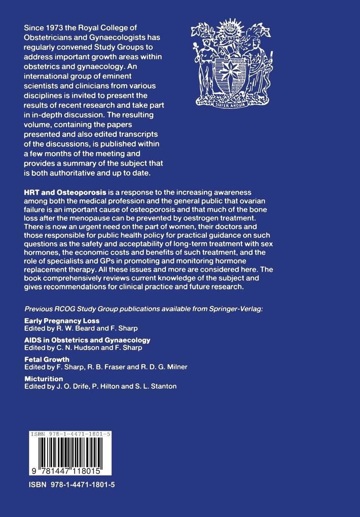 Weitere Ansicht: HRT and Osteoporosis