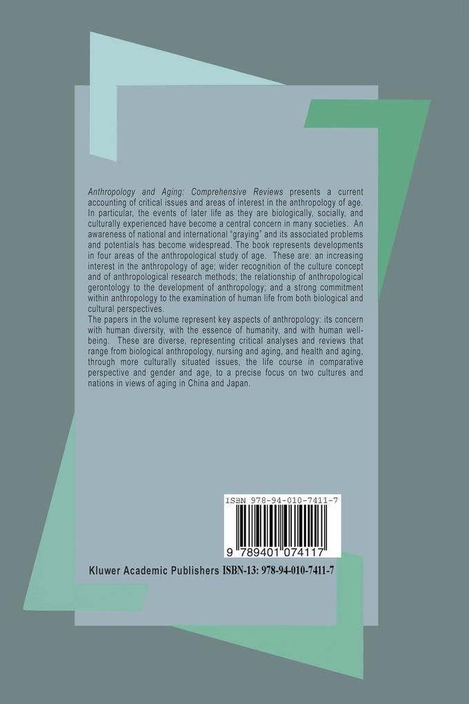 Weitere Ansicht: Anthropology and Aging