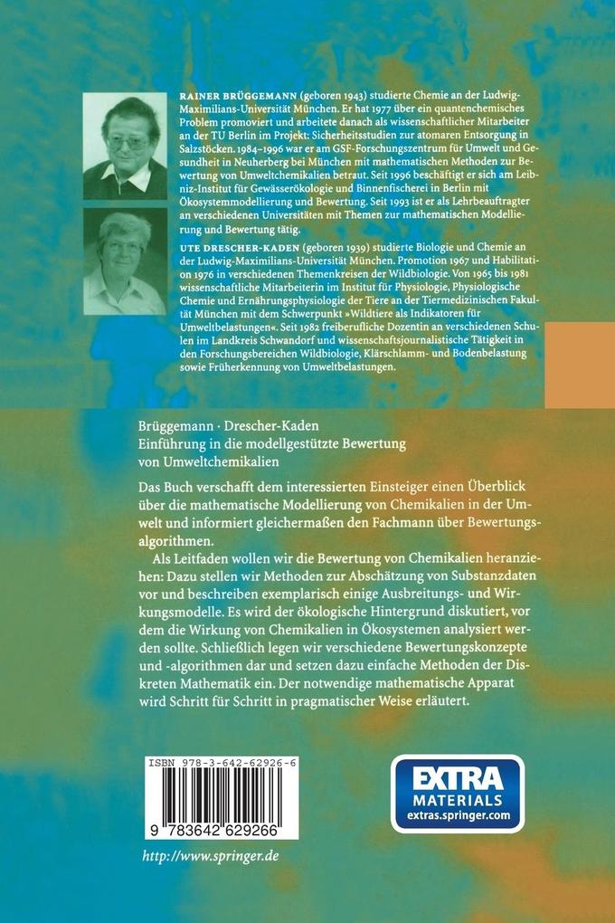 Weitere Ansicht: Einführung in die modellgestützte Bewertung von Umweltchemikalien | Rainer Brüggemann, Ute Drescher-Kaden