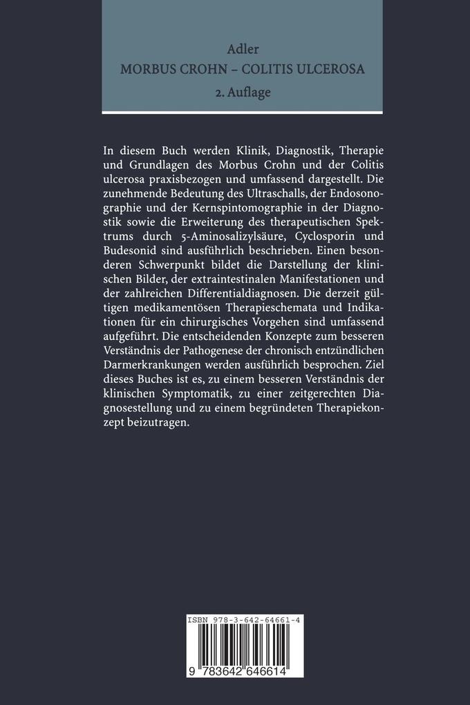 Weitere Ansicht: Morbus Crohn - Colitis ulcerosa | Guido Adler