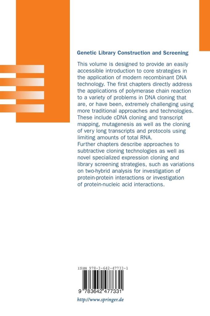 Weitere Ansicht: Genetic Library Construction and Screening