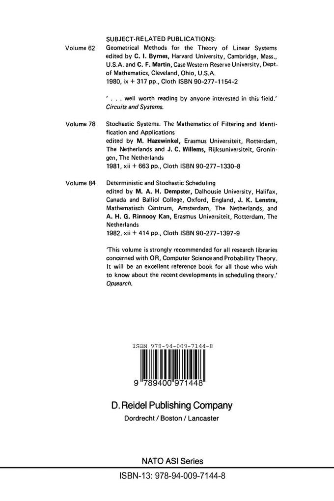 Weitere Ansicht: Nonlinear Stochastic Problems