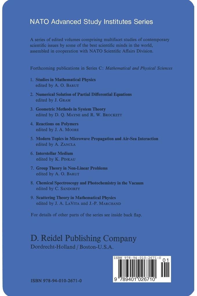 Weitere Ansicht: Studies in Mathematical Physics