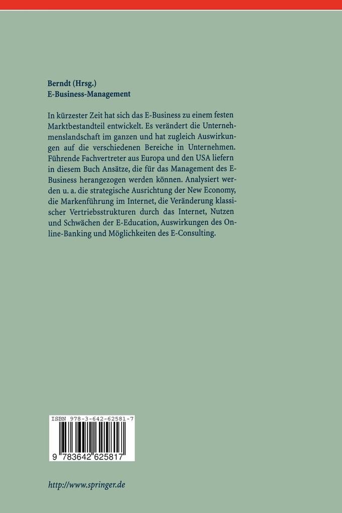 Weitere Ansicht: E-Business-Management