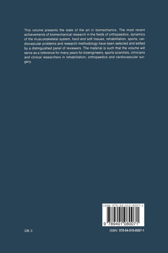 Weitere Ansicht: Biomechanics: Basic and Applied Research