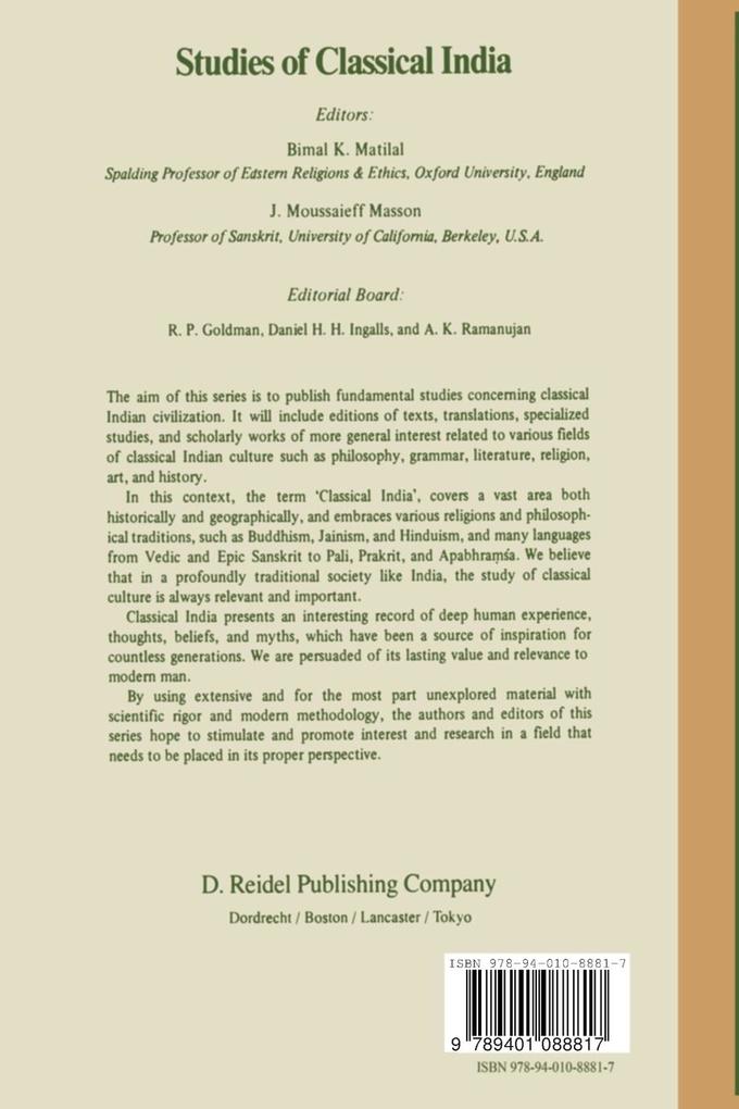 Weitere Ansicht: Tradition and Argument in Classical Indian Linguistics | Johannes Bronkhorst
