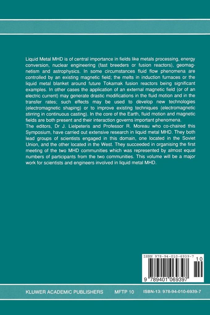 Weitere Ansicht: Liquid Metal Magnetohydrodynamics