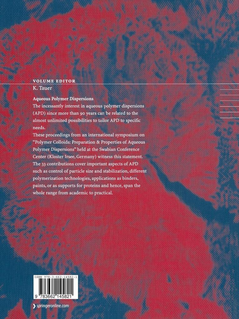 Weitere Ansicht: Aqueous Polymer Dispersions