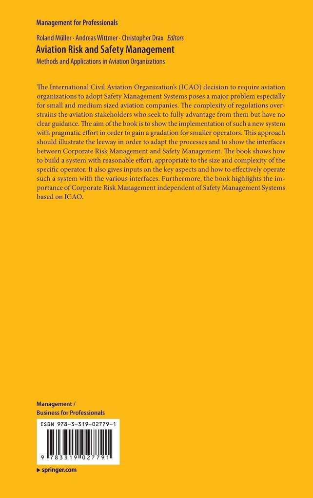 Weitere Ansicht: Aviation Risk and Safety Management