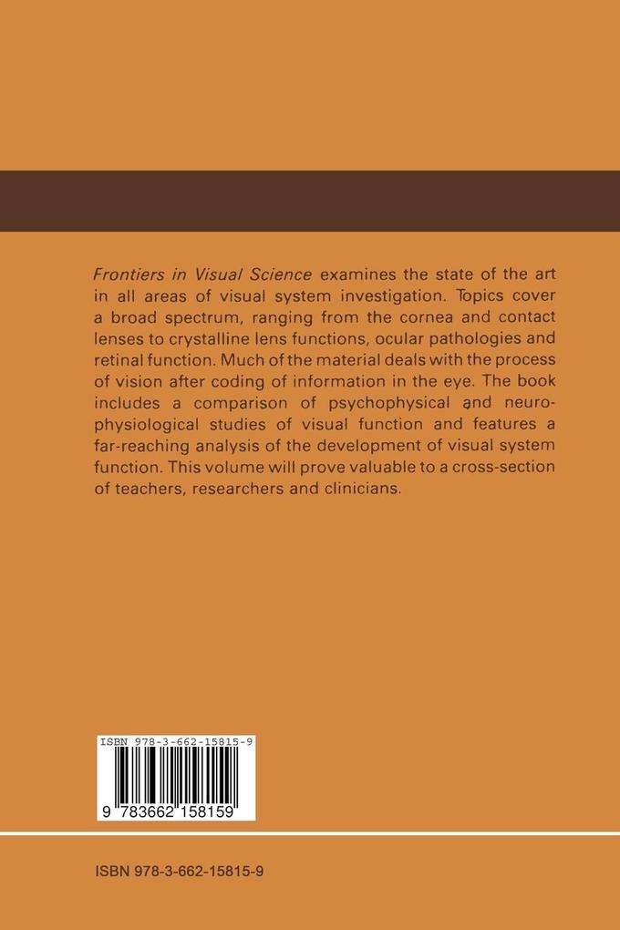 Weitere Ansicht: Frontiers in Visual Science